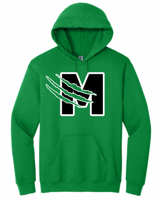 Green M-Rip Adult Hoodie